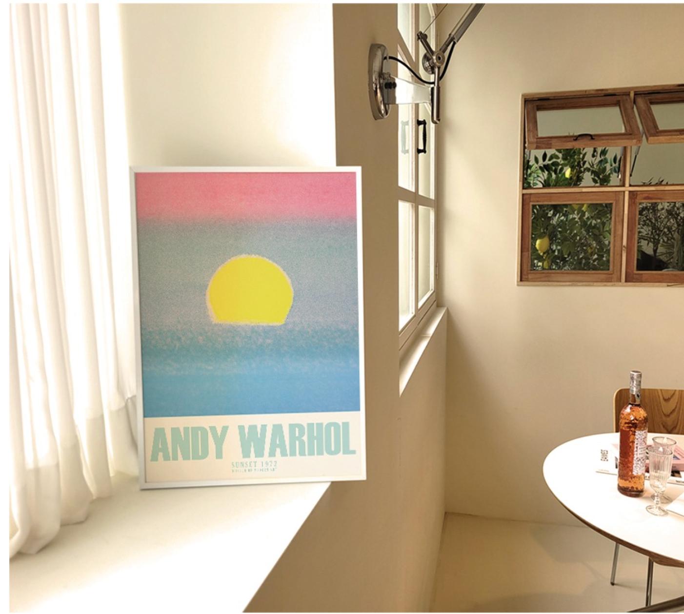 SUNSET andy warhol | wall art