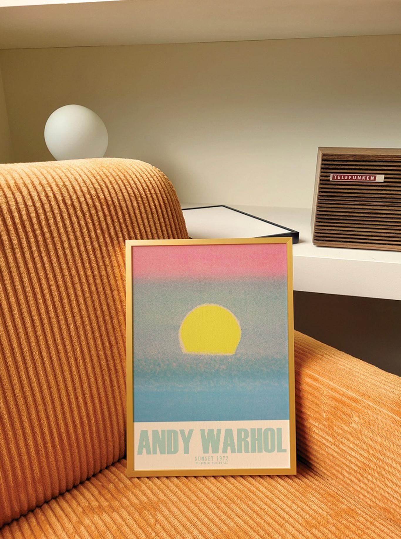 SUNSET andy warhol | wall art