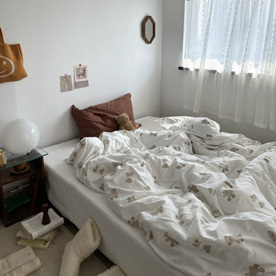 選べるサイズ teddy bear bed linen