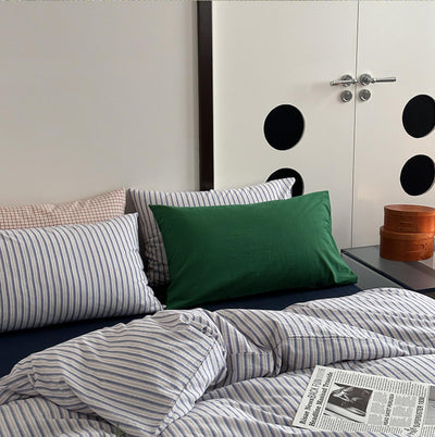 選べるサイズ 3点セットblueberry striped bed linen