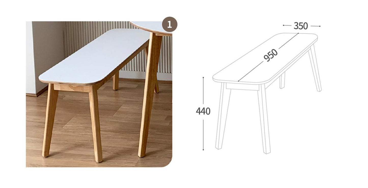 【80cm】選べる椅子 ウッドハーフ ダイニングテーブル