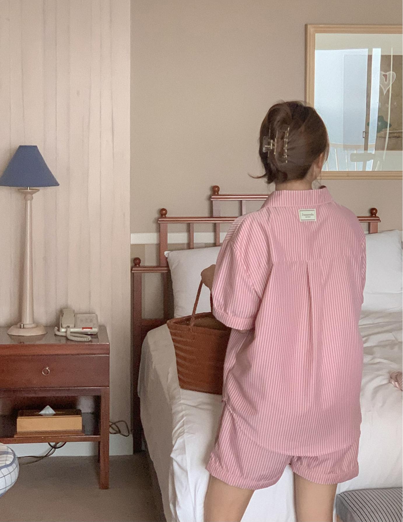 Greek stripe pj set | 2 colors