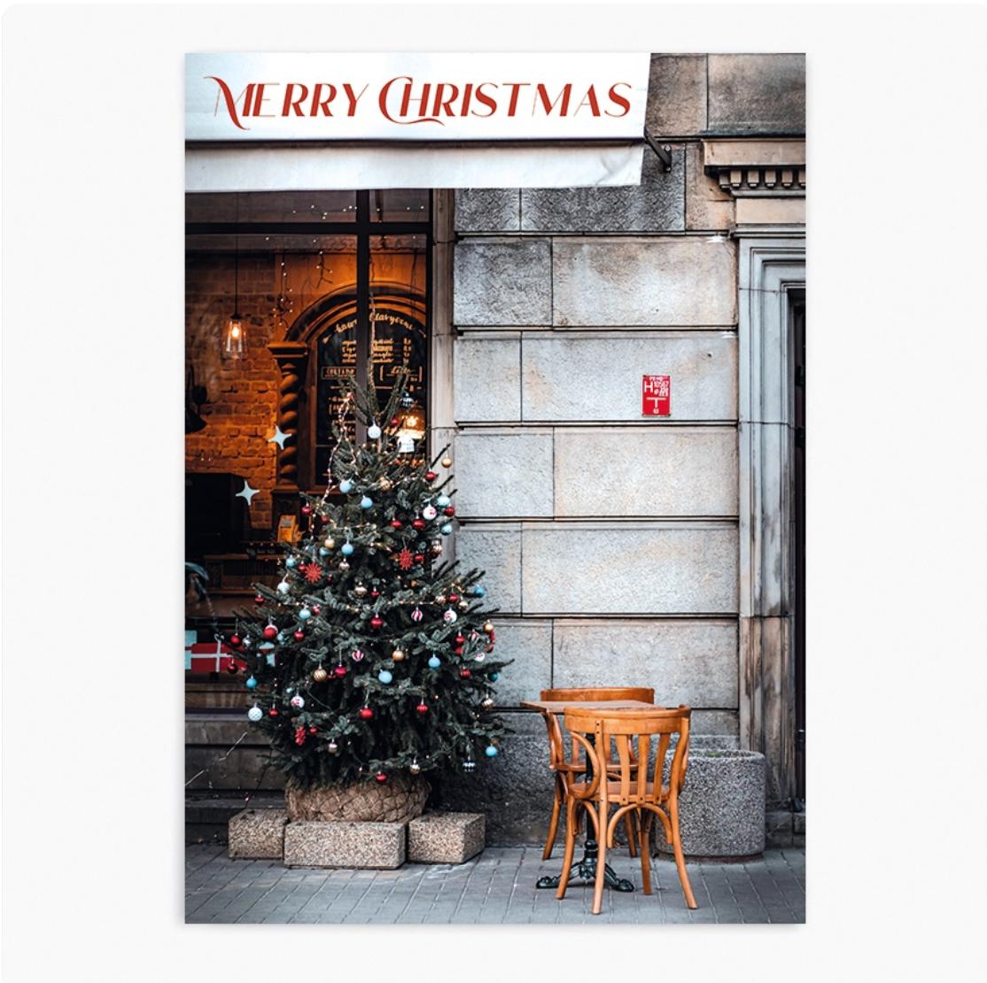 Christmas tree cafe | wall art