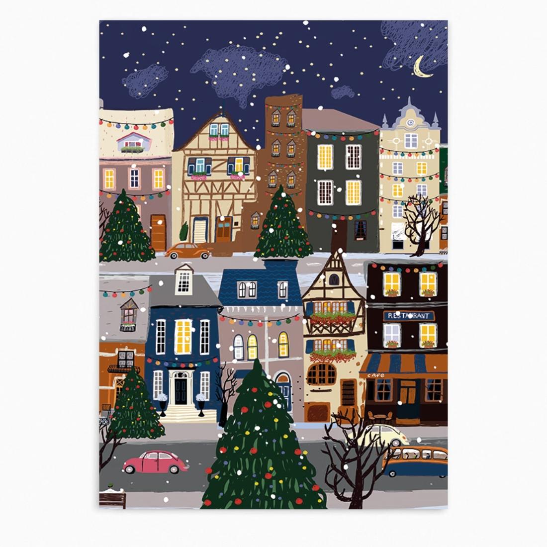 Christmas town | wall art