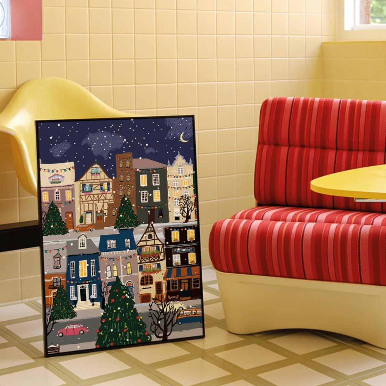 Christmas town | wall art
