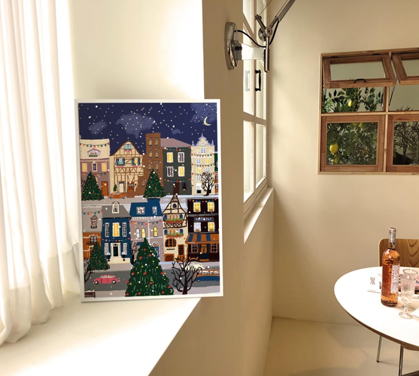Christmas town | wall art