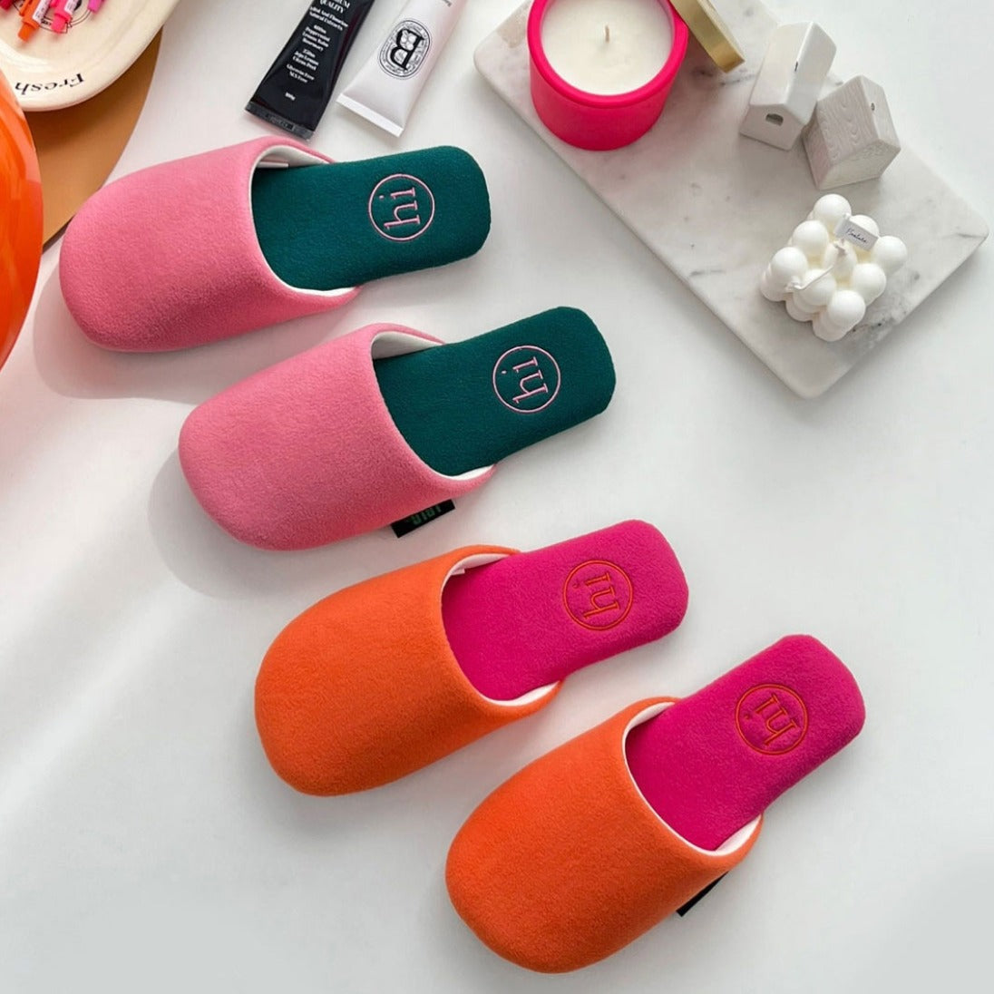 あったかふわふわ カラフル ルームシューズ | room slippers