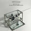ガラストレイ付きモジュール シェルフ | modular mini shelf