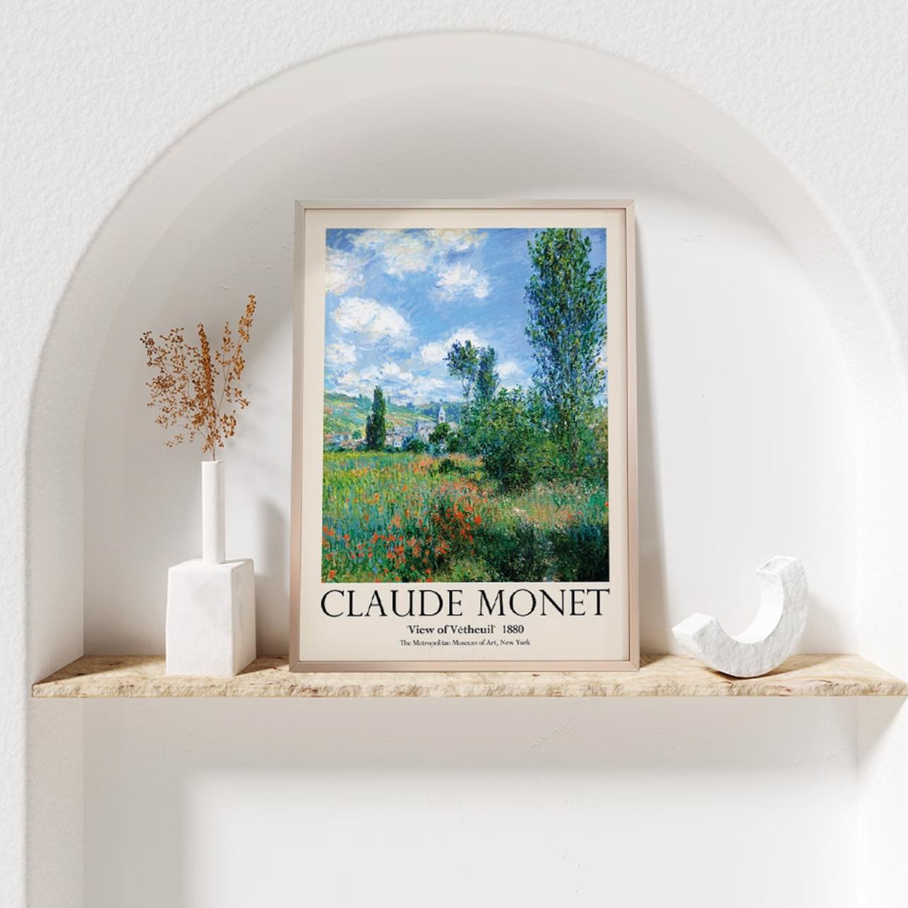 view of vetheuil | wall art
