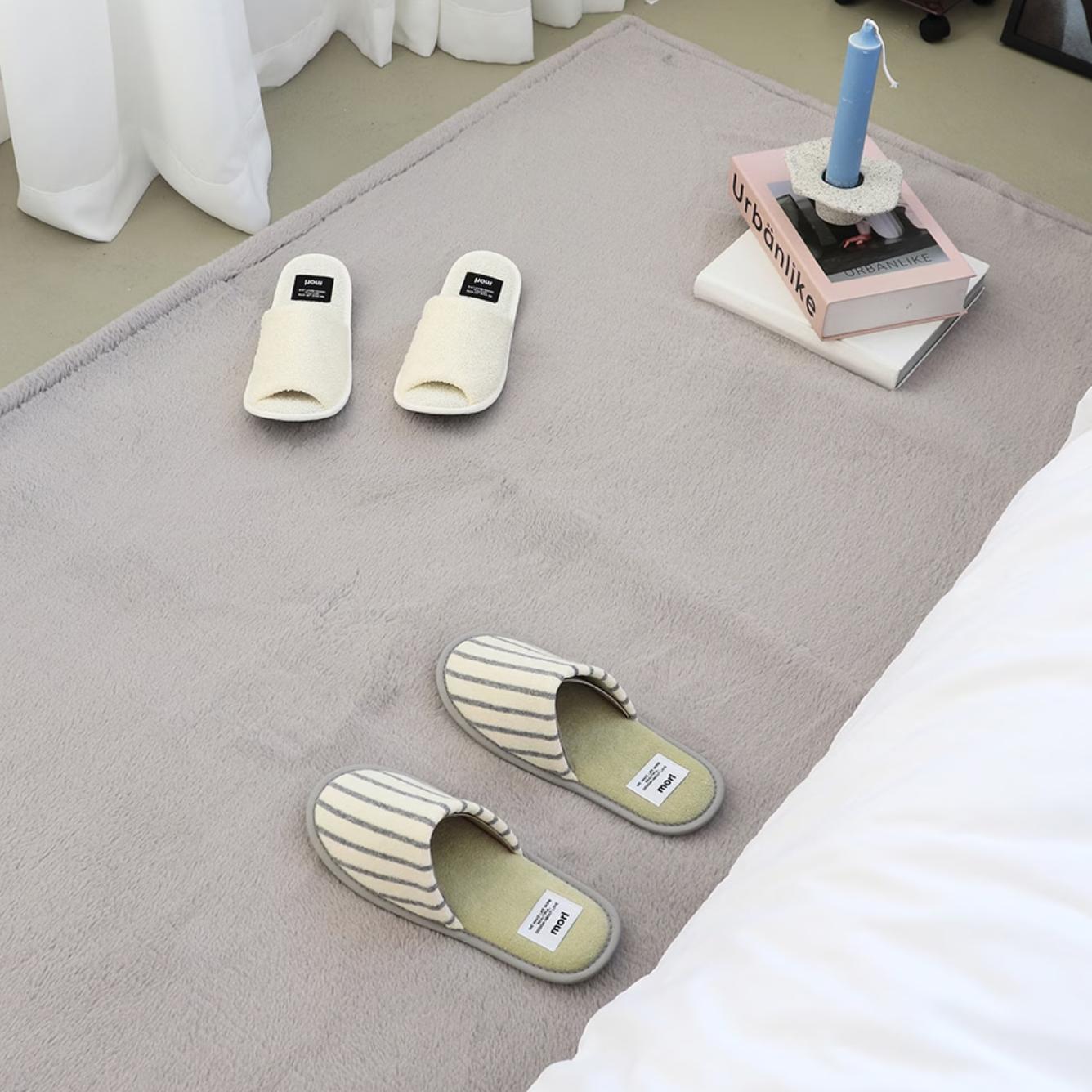 color striped room slippers | morl