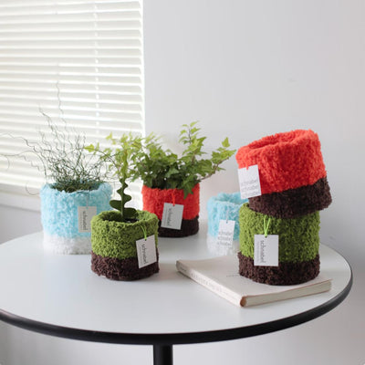 ツートーン ミニ 鉢カバー | mini flower pot case