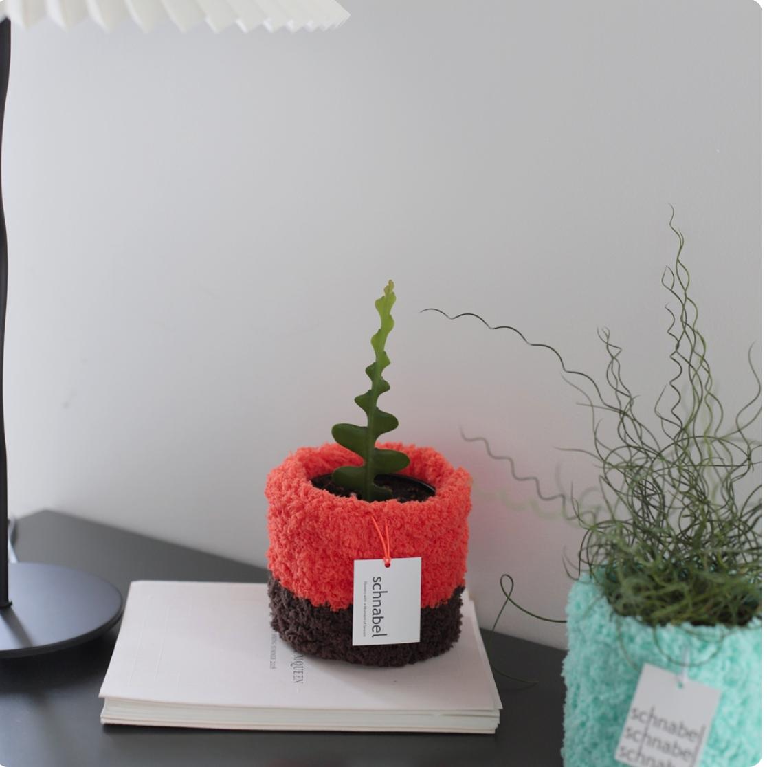 ツートーン ミニ 鉢カバー | mini flower pot case