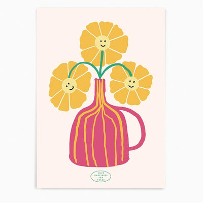 smily flower | wall art