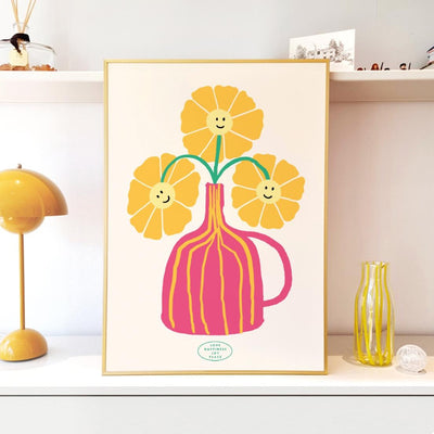 smily flower | wall art