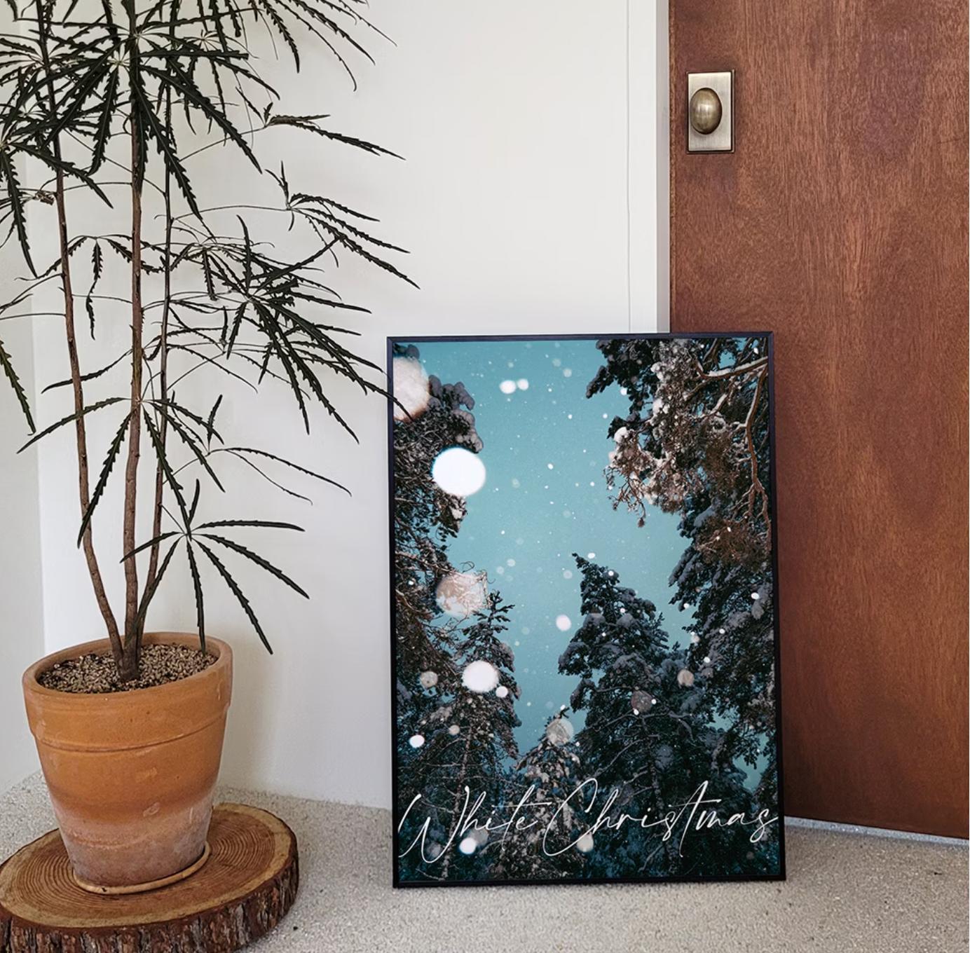 snowing trees | wall art