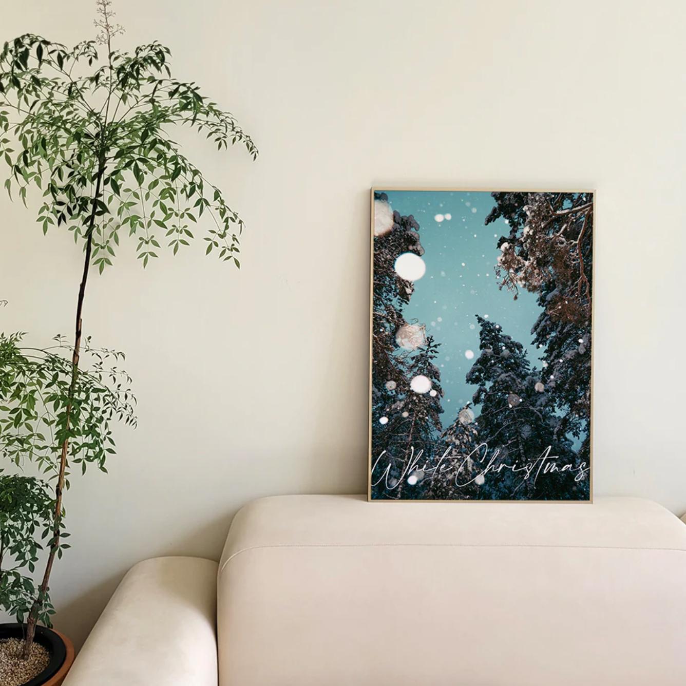 snowing trees | wall art