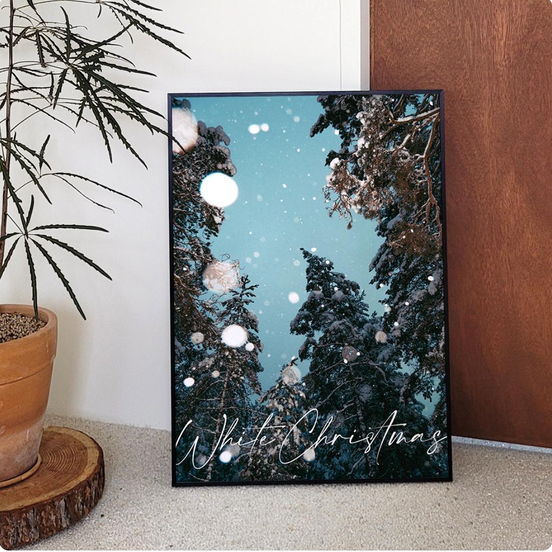 snowing trees | wall art
