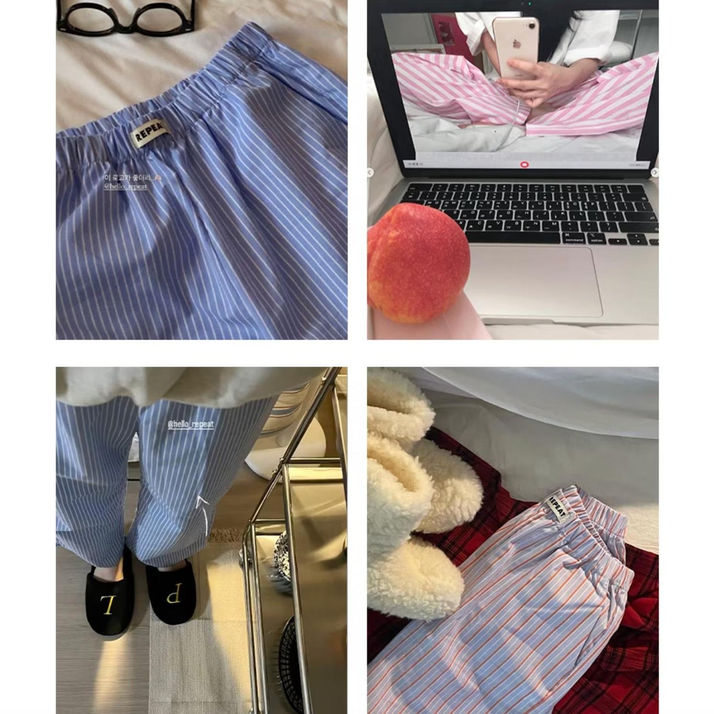 ストライプ ルームパンツ | room pants