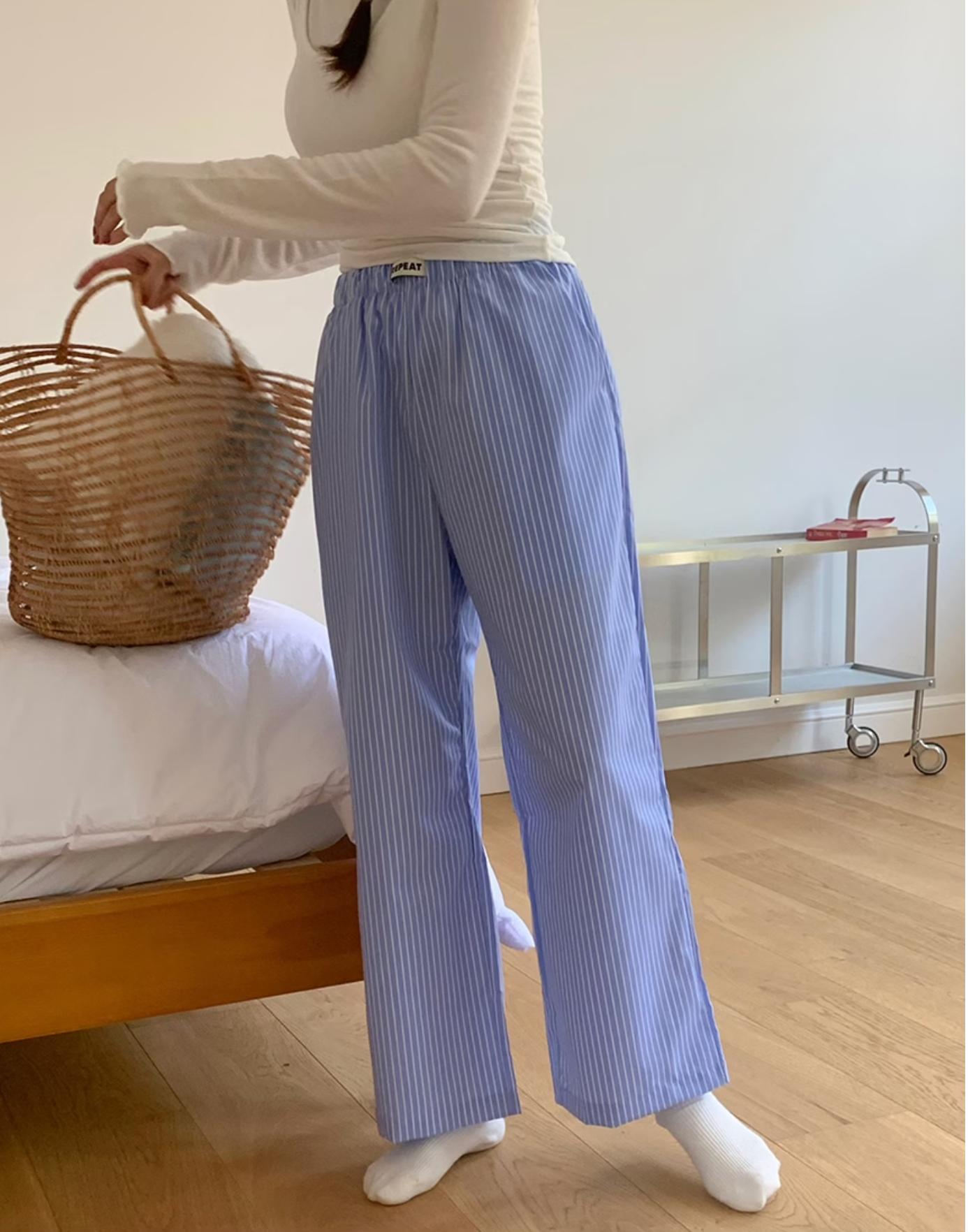 ストライプ ルームパンツ | room pants