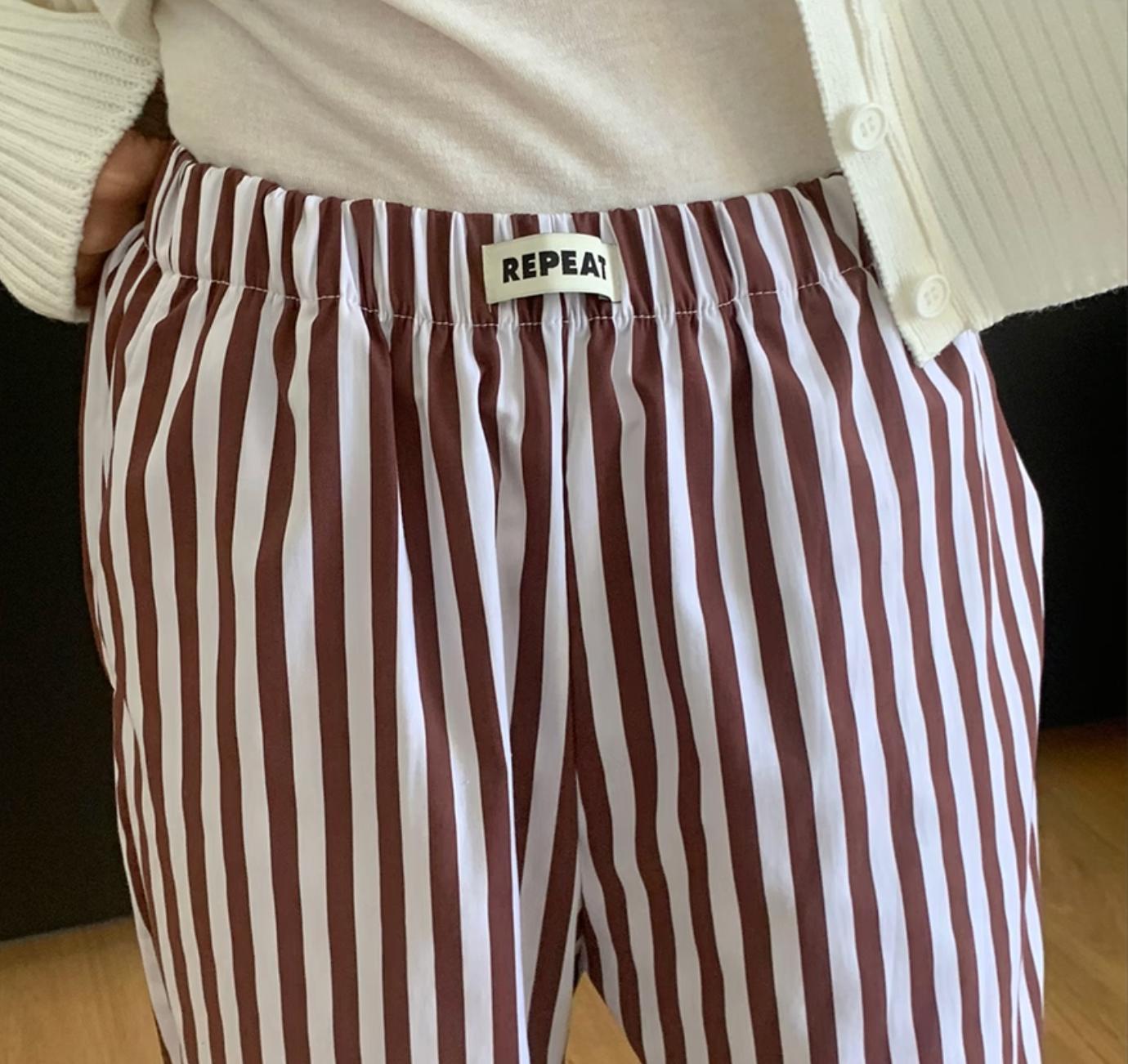 ストライプ ルームパンツ | room pants