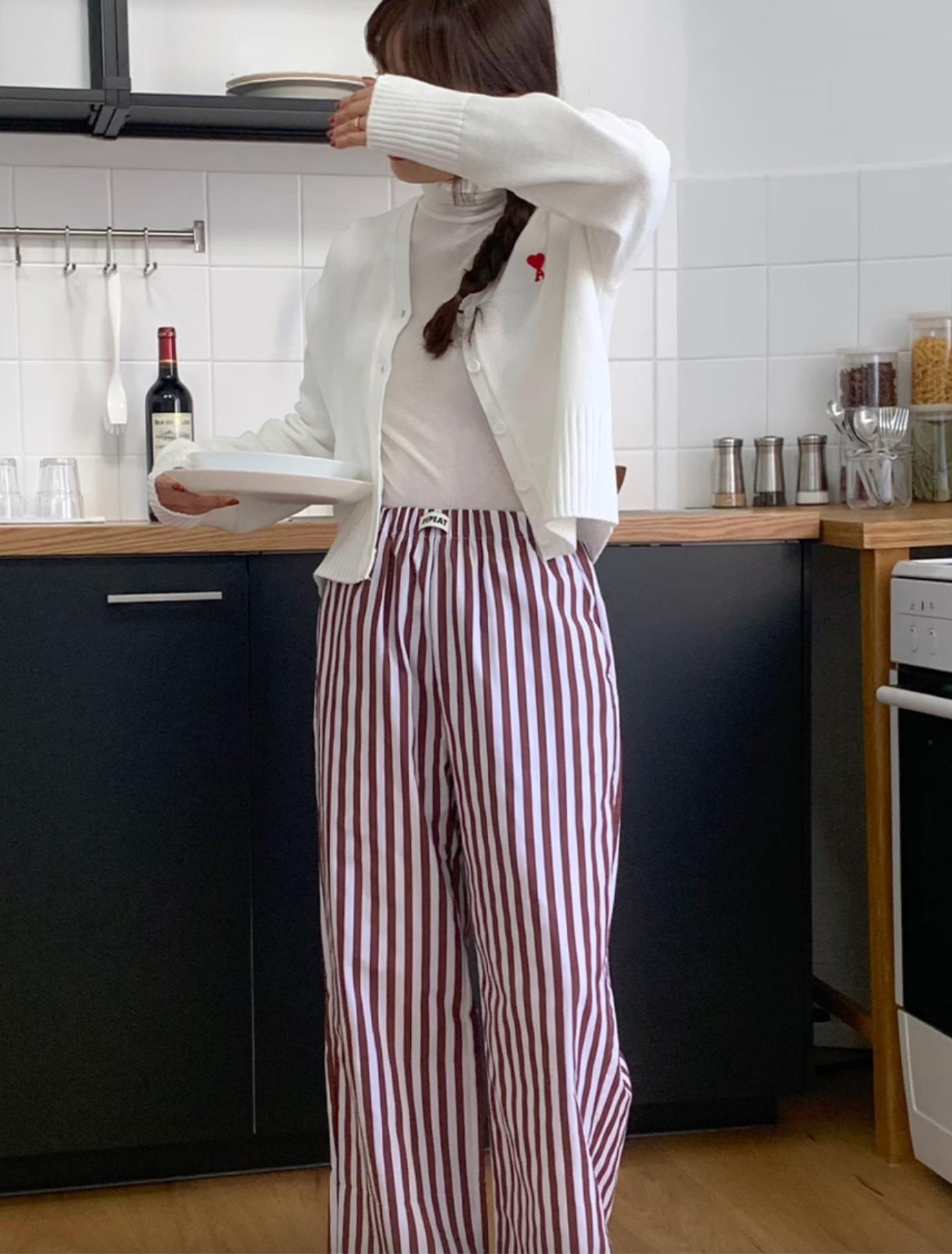 ストライプ ルームパンツ | room pants