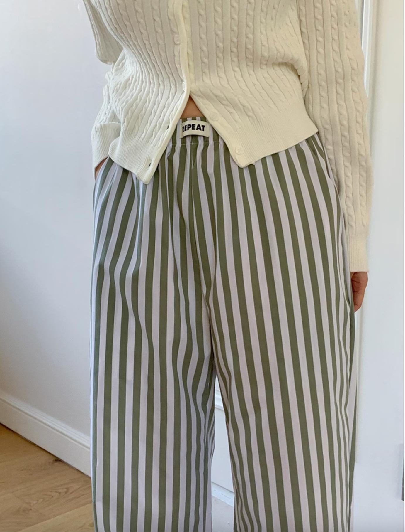 ストライプ ルームパンツ | room pants