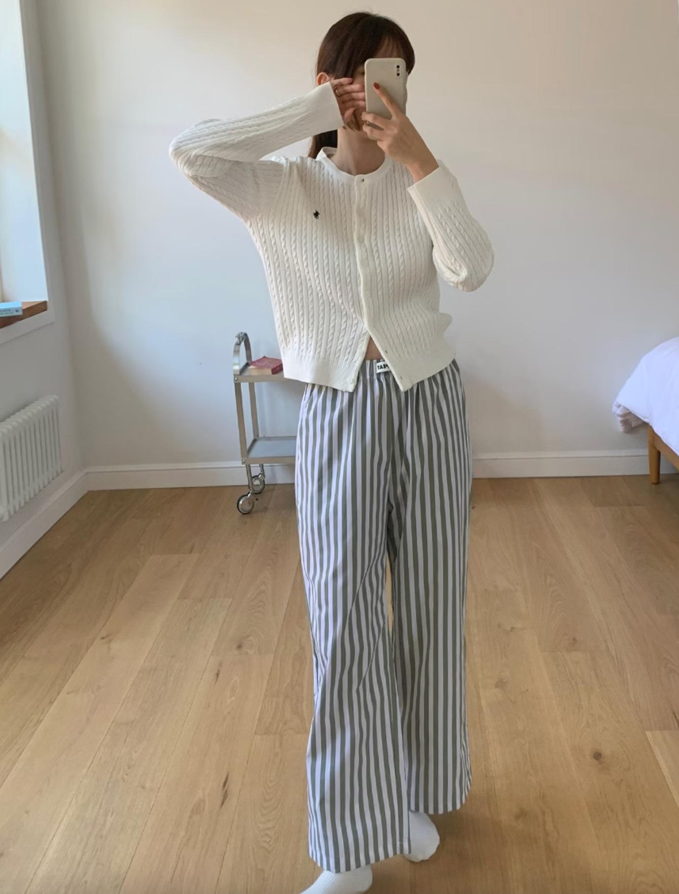 ストライプ ルームパンツ | room pants