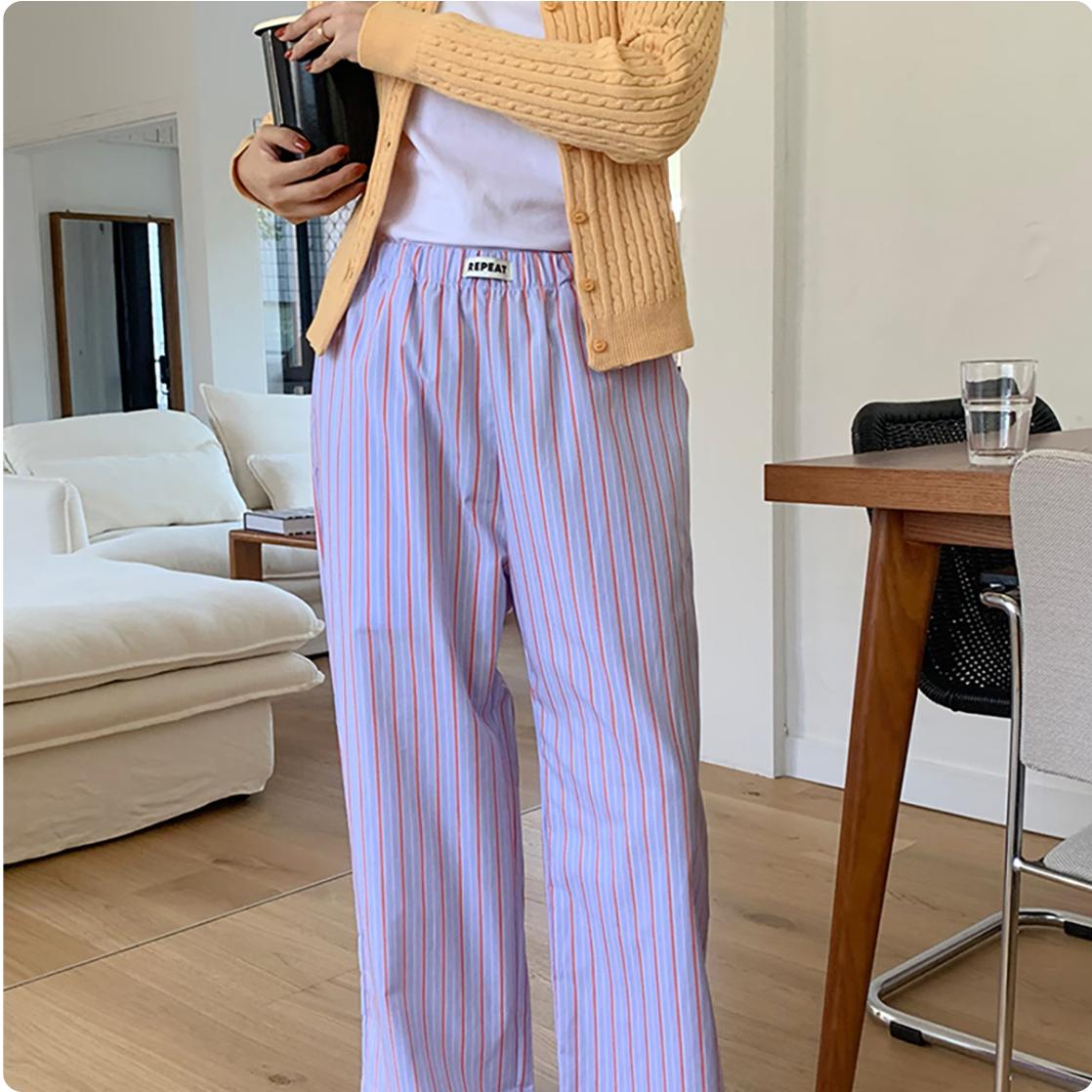 ストライプ ルームパンツ | room pants