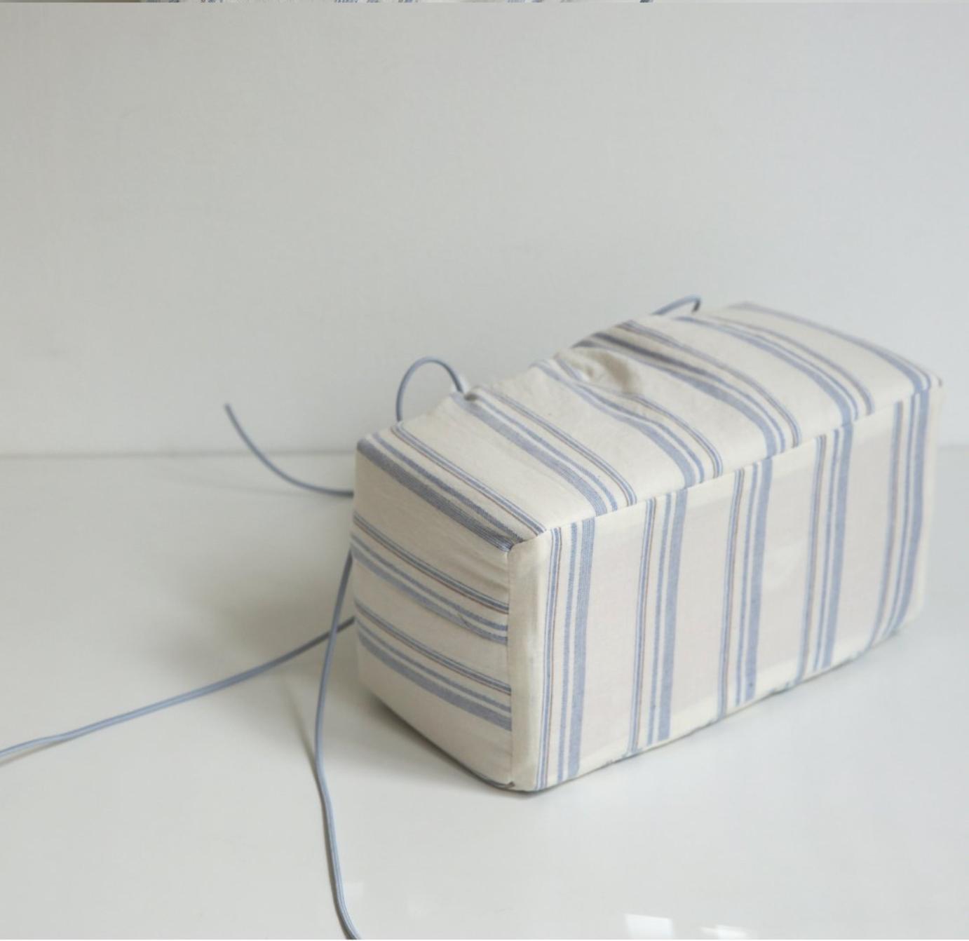 ストライプ リボンティッシュケース | tissue case