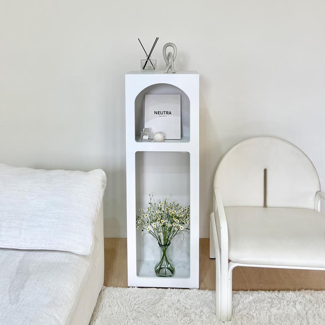 DAHRIA window shaped display shelf large