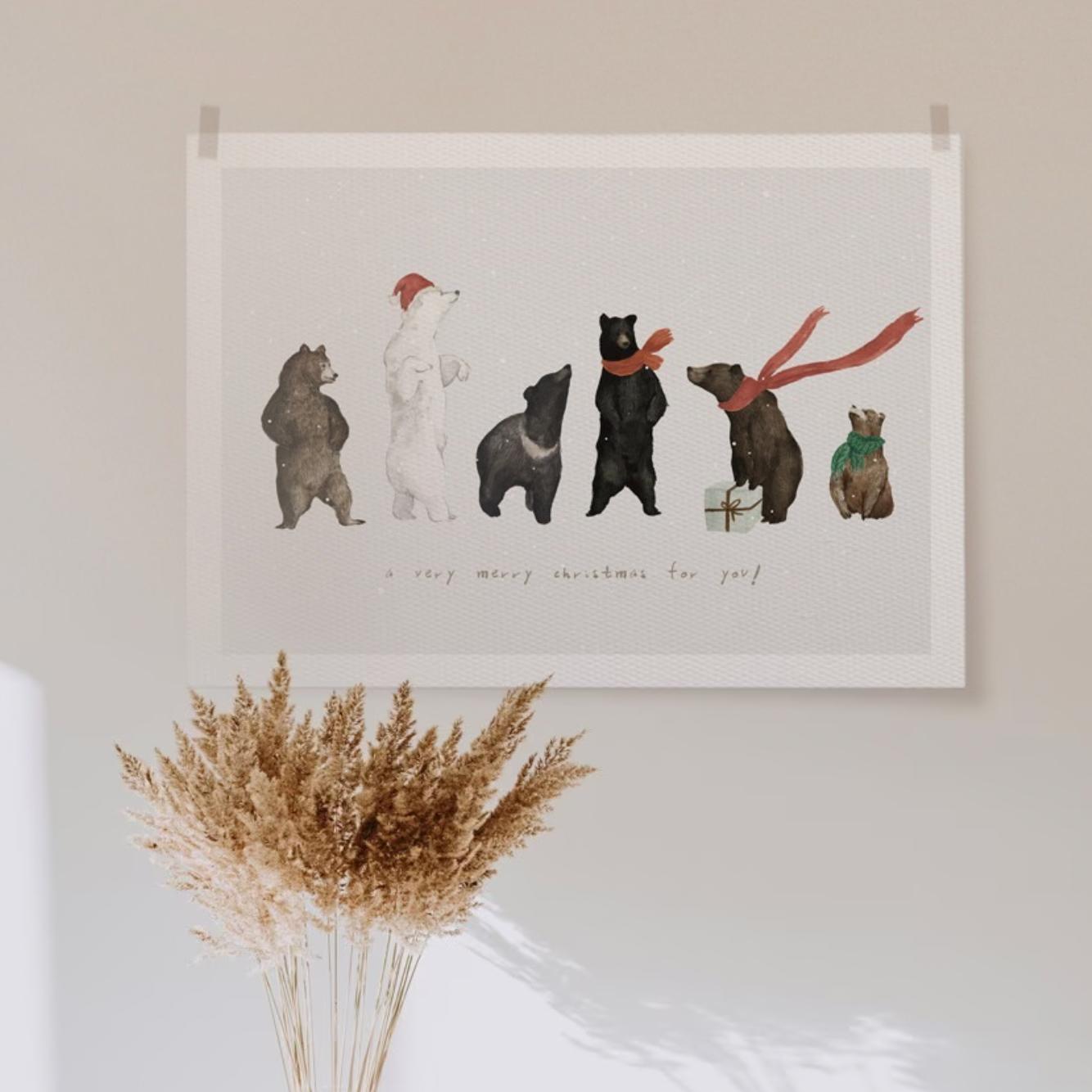 winter bears | wall art