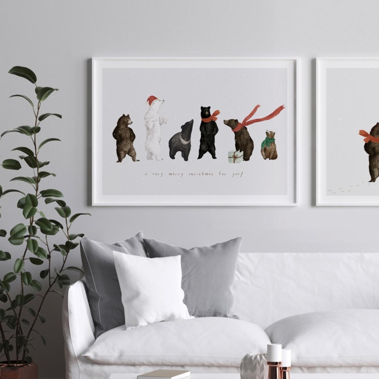 winter bears | wall art