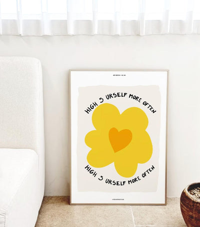 yellow flower | wall art