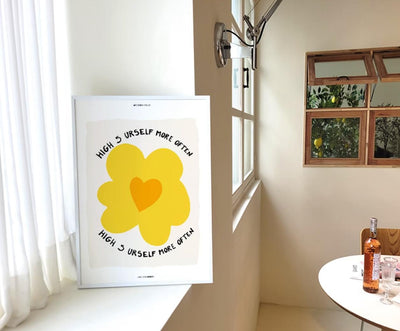 yellow flower | wall art