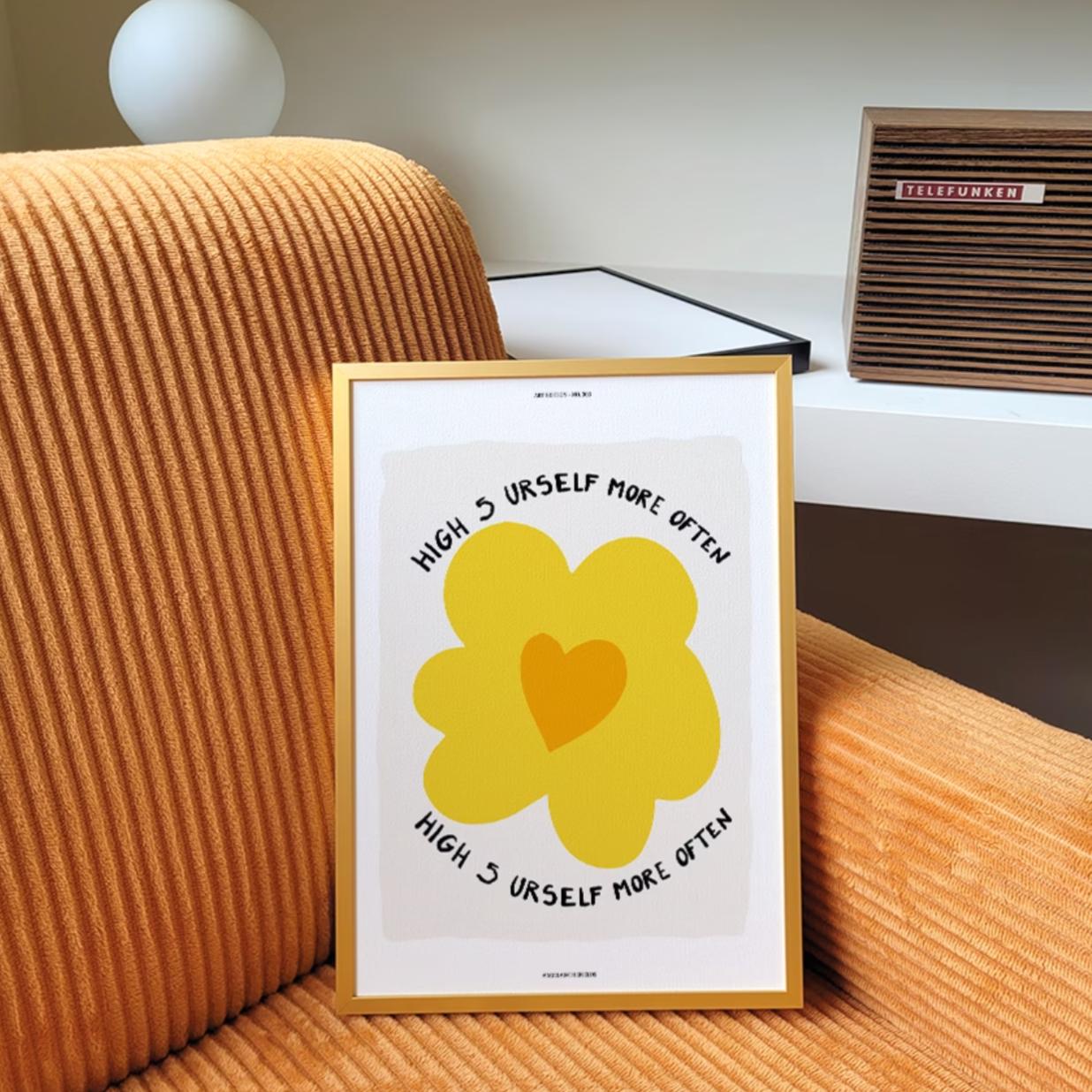 yellow flower | wall art