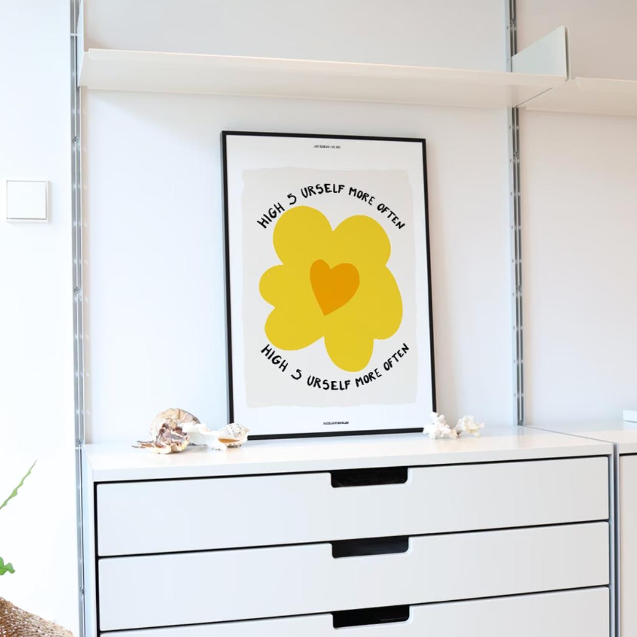 yellow flower | wall art