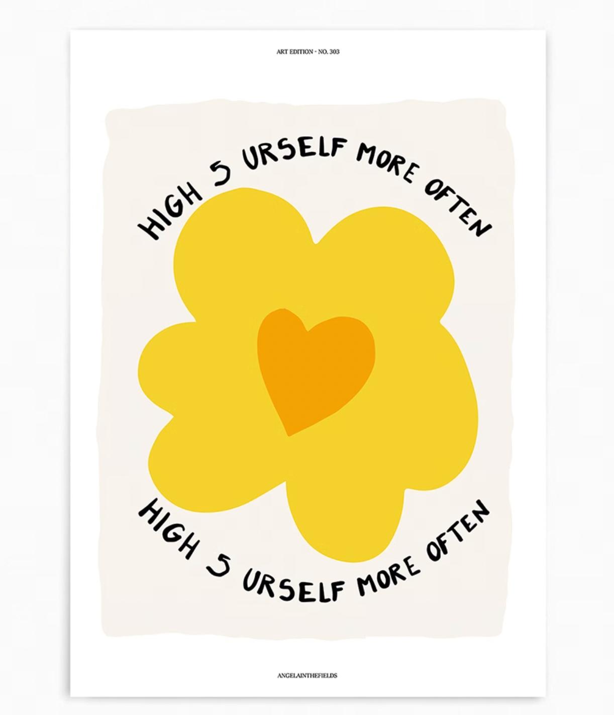 yellow flower | wall art